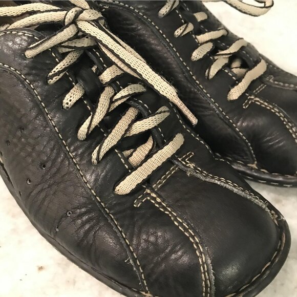 Born Shoes Womens Size 7 Black Leather Lace Up Casual Comfort Oxford EU 38 B3448 - Picture 6 of 9